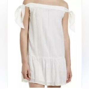 BCBG becki tie off shoulder dress